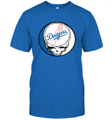 Los Angeles Dodgers Grateful Dead Steal Your Face Baseball Mens T-Shirt Mens T-Shirt - VeigarTee