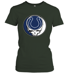 Indianapolis Colts Grateful Dead Steal Your Face NFL Football Womens T-Shirt Womens T-Shirt - VeigarTee