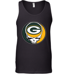 Green Bay Packers Grateful Dead Steal Your Face NFL Football Mens Tank Top Mens Tank Top - VeigarTee
