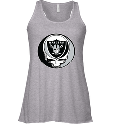 Oakland Raiders Grateful Dead Steal Your Face NFL Football Womens Racerback Tank Top