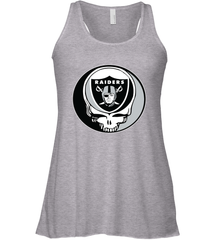 Oakland Raiders Grateful Dead Steal Your Face NFL Football Womens Racerback Tank Top Womens Racerback Tank Top - VeigarTee
