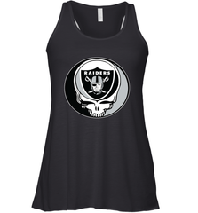 Oakland Raiders Grateful Dead Steal Your Face NFL Football Womens Racerback Tank Top Womens Racerback Tank Top - VeigarTee