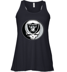 Oakland Raiders Grateful Dead Steal Your Face NFL Football Womens Racerback Tank Top Womens Racerback Tank Top - VeigarTee