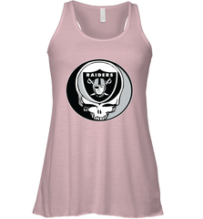 Oakland Raiders Grateful Dead Steal Your Face NFL Football Womens Racerback Tank Top Womens Racerback Tank Top - VeigarTee