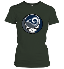 Los Angeles Rams Grateful Dead Steal Your Face NFL Football Womens T-Shirt Womens T-Shirt - VeigarTee