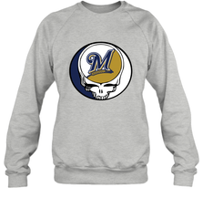 Milwaukee Brewers Grateful Dead Steal Your Face Baseball Adult Sweatshirt Adult Sweatshirt - VeigarTee