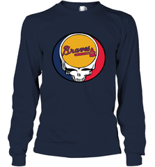 Atlanta Braves Grateful Dead Steal Your Face Baseball Adult Long Sleeve T-Shirt Adult Long Sleeve T-Shirt - VeigarTee