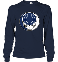Indianapolis Colts Grateful Dead Steal Your Face NFL Football Adult Long Sleeve T-Shirt