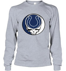 Indianapolis Colts Grateful Dead Steal Your Face NFL Football Adult Long Sleeve T-Shirt Adult Long Sleeve T-Shirt - VeigarTee