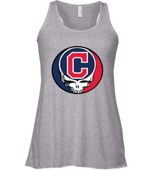 Cleveland Indians Grateful Dead Steal Your Face Baseball Womens Racerback Tank Top Womens Racerback Tank Top - VeigarTee