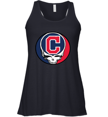 Cleveland Indians Grateful Dead Steal Your Face Baseball Womens Racerback Tank Top Womens Racerback Tank Top - VeigarTee