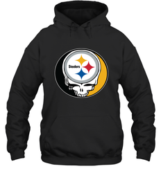 Pittsburgh Steelers Grateful Dead Steal Your Face NFL Football Adult Hoodie Sweatshirt