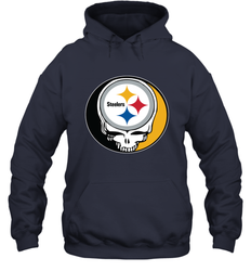 Pittsburgh Steelers Grateful Dead Steal Your Face NFL Football Adult Hoodie Sweatshirt