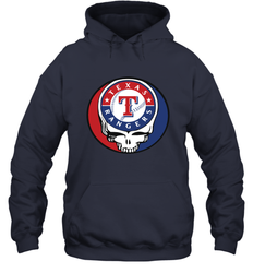Texas Rangers Grateful Dead Steal Your Face Baseball Adult Hoodie Sweatshirt