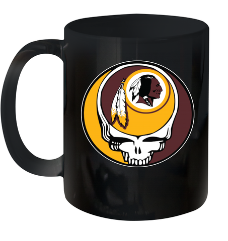 Washington Redskins Grateful Dead Steal Your Face NFL Football Ceramic Mug 11oz Ceramic Mug 11oz / Black / 11oz Ceramic Mug 11oz - VeigarTee
