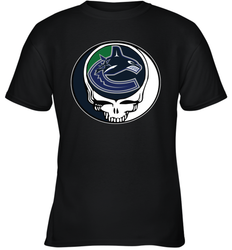 Vancouver Canucks Grateful Dead Steal Your Face Hockey NHL Youth T-Shirt