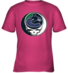 Vancouver Canucks Grateful Dead Steal Your Face Hockey NHL Youth T-Shirt Youth T-Shirt - VeigarTee