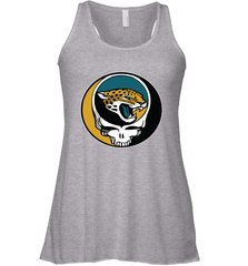 Jacksonville Jaguars Grateful Dead Steal Your Face NFL Football Womens Racerback Tank Top Womens Racerback Tank Top - VeigarTee