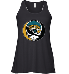Jacksonville Jaguars Grateful Dead Steal Your Face NFL Football Womens Racerback Tank Top Womens Racerback Tank Top - VeigarTee