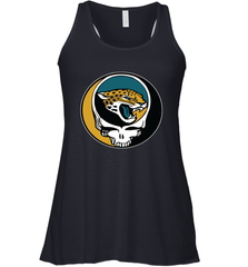 Jacksonville Jaguars Grateful Dead Steal Your Face NFL Football Womens Racerback Tank Top Womens Racerback Tank Top - VeigarTee