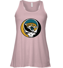 Jacksonville Jaguars Grateful Dead Steal Your Face NFL Football Womens Racerback Tank Top Womens Racerback Tank Top - VeigarTee