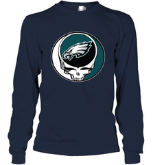 Philadelphia Eagles Grateful Dead Steal Your Face NFL Football Adult Long Sleeve T-Shirt Adult Long Sleeve T-Shirt - VeigarTee