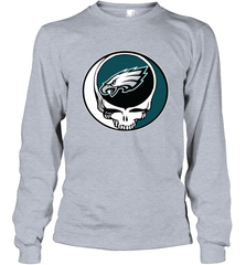 Philadelphia Eagles Grateful Dead Steal Your Face NFL Football Adult Long Sleeve T-Shirt Adult Long Sleeve T-Shirt - VeigarTee