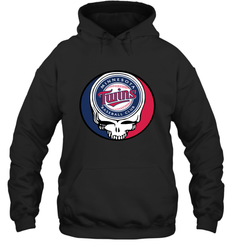 Minnesota Twins Grateful Dead Steal Your Face Baseball Adult Hoodie Sweatshirt