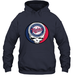 Minnesota Twins Grateful Dead Steal Your Face Baseball Adult Hoodie Sweatshirt
