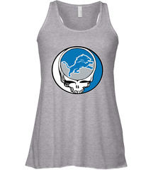 Detroit Lions Grateful Dead Steal Your Face NFL Football Womens Racerback Tank Top Womens Racerback Tank Top - VeigarTee