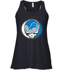 Detroit Lions Grateful Dead Steal Your Face NFL Football Womens Racerback Tank Top Womens Racerback Tank Top - VeigarTee