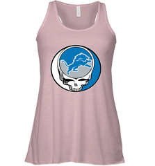 Detroit Lions Grateful Dead Steal Your Face NFL Football Womens Racerback Tank Top Womens Racerback Tank Top - VeigarTee