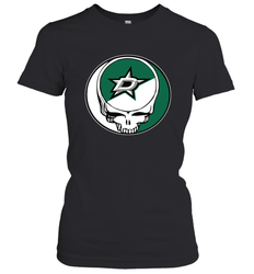Dallas Stars Grateful Dead Steal Your Face Hockey NHL Womens T-Shirt