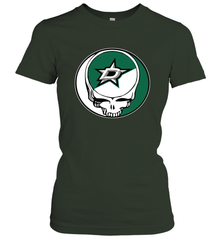 Dallas Stars Grateful Dead Steal Your Face Hockey NHL Womens T-Shirt Womens T-Shirt - VeigarTee