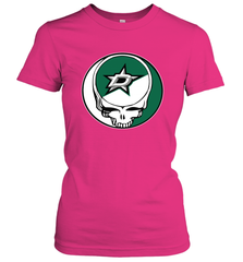 Dallas Stars Grateful Dead Steal Your Face Hockey NHL Womens T-Shirt Womens T-Shirt - VeigarTee