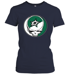 Dallas Stars Grateful Dead Steal Your Face Hockey NHL Womens T-Shirt