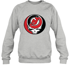 New Jersey Devils Grateful Dead Steal Your Face Hockey NHL Adult Sweatshirt Adult Sweatshirt - VeigarTee