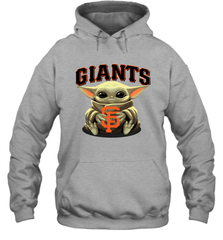 Baby Yoda Hugs Loves The San Francisco GiantsBaseball Adult Hoodie Sweatshirt Adult Hoodie Sweatshirt - VeigarTee