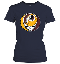 Washington Redskins Grateful Dead Steal Your Face NFL Football Womens T-Shirt