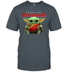 Baby Yoda Loves The Tampa Bay Buccaneers Star Wars Baby Yoda Hugs Buccaneers NFL Mens T-Shirt Mens T-Shirt - VeigarTee